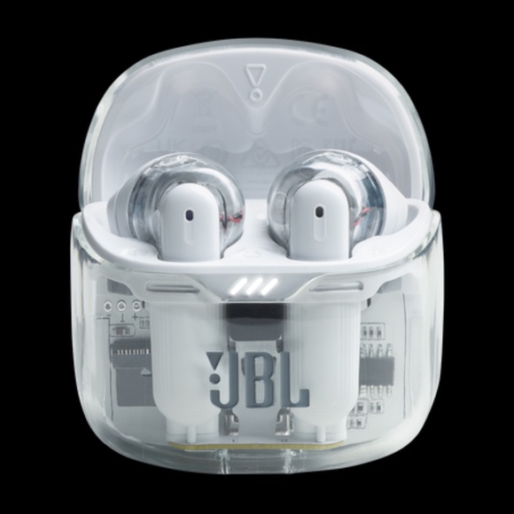 JBL Tune Flex 2,Ghost Edition Earbud Noise-Cancelling Bluetooth Earphones -White - Picture 1 of 10